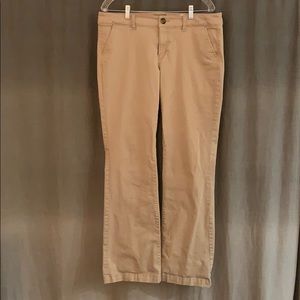 American Eagle stretch kick boot KHAKIS